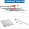 HarJue Shower Head with Extension Arm, High Pressure Square with