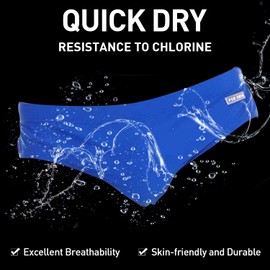 Arcweg Traje de baño para hombre, cintura baja con almohadilla extraíble, pantalones cortos elásticos para la playa, Azul / Patchwork, X-Large
