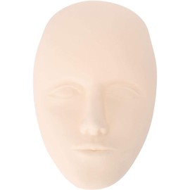 Piel de maquillaje permanente 5D, Cabeza De Maniquí Tatuaje práctica de tatuaje de cabeza de cara 5D Microblading ceja entrenamiento de labios Kits de piel falsa de silicona(#02)