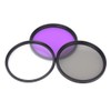 3 pcs 67mm UV CPL FLD Camera Filters Kit for