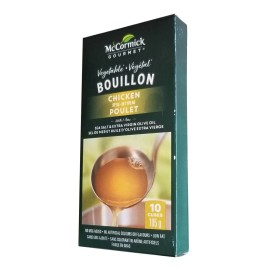 La Cie McCormick Canada Co. McCormick Gourmet All-Vegetable Bouillon Cubes, Chicken Flavor, 10x105g/3.7 oz.
