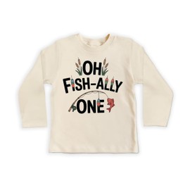 Oh Fish-Ally One Onesie, Baby Bodysuit, Baby Shirt, Toddler Sweatshirt - Vintage First Birthday Outfit
