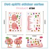 24 Sheets Human Anatomical Organs Make-A-Face Stickers Mix and Match