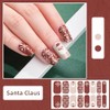 CHANGAR Pegatinas de esmalte de uñas de Navidad con copo