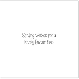 doodlecards Easter Card Happy Easter Wildflowers Square Size with Plain Envelope