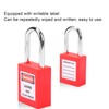 5 Sets 38mm Lockout Lock Insulation LOTO Nylon PA Steel