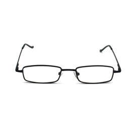 EYE ZOOM 3 Pack Readers Ultra Slim Compact Lightweight Tube Reading Glasses with Portable Clip Aluminum Case, Black Strength +2.00