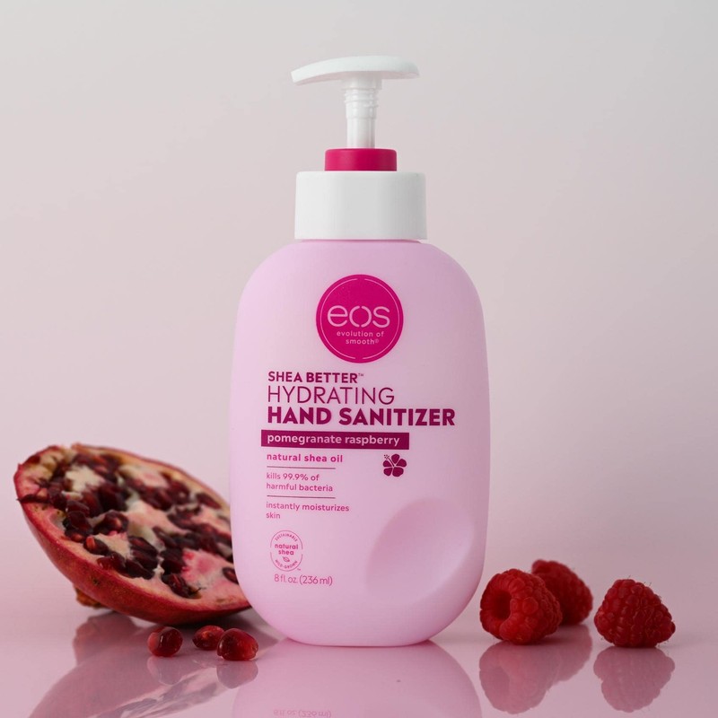 eos Shea Better Hand Sanitizer- Pomegranate Raspberry, Kills 99.9% of