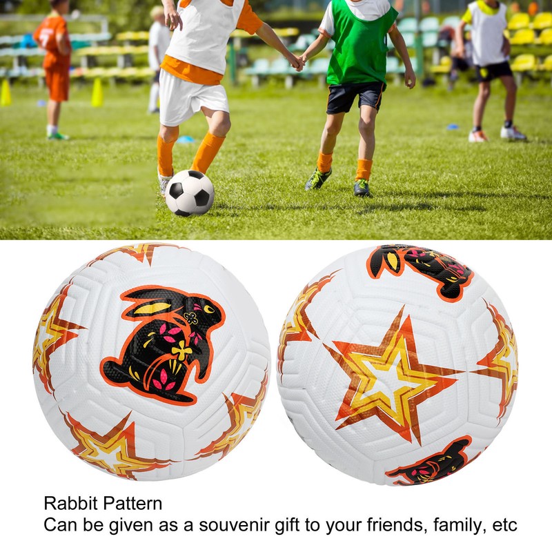 Soccer Ball Size 5 High Elasticity Professional Rabbit Pattern Training