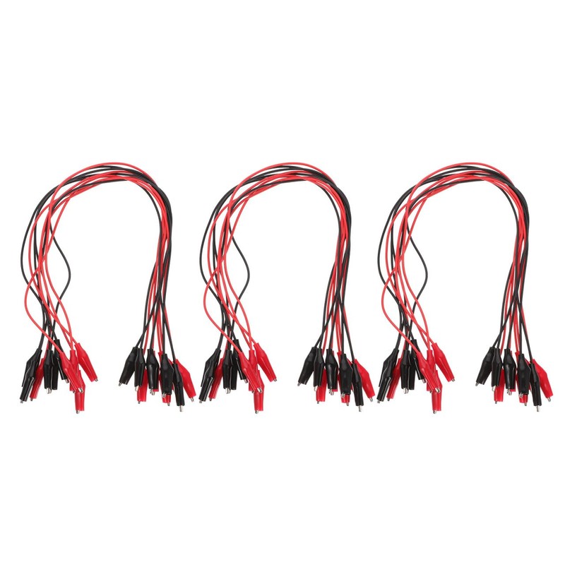 POPETPOP Alligator Clips Crocodile Test Leads: 30pcs Dual Ended Wire