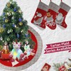 WEWILL 3-Pack Christmas Stockings – Santa, Snowman, Reindeer 3D Plush