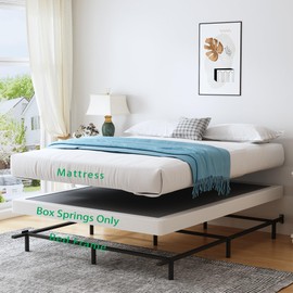 Vaciwe 4 Inch Full Box Spring and Cover Set, Box Springs Full Size, Heavy Duty Mattress Foundation, Easy Clean Cover, Simple Assembly