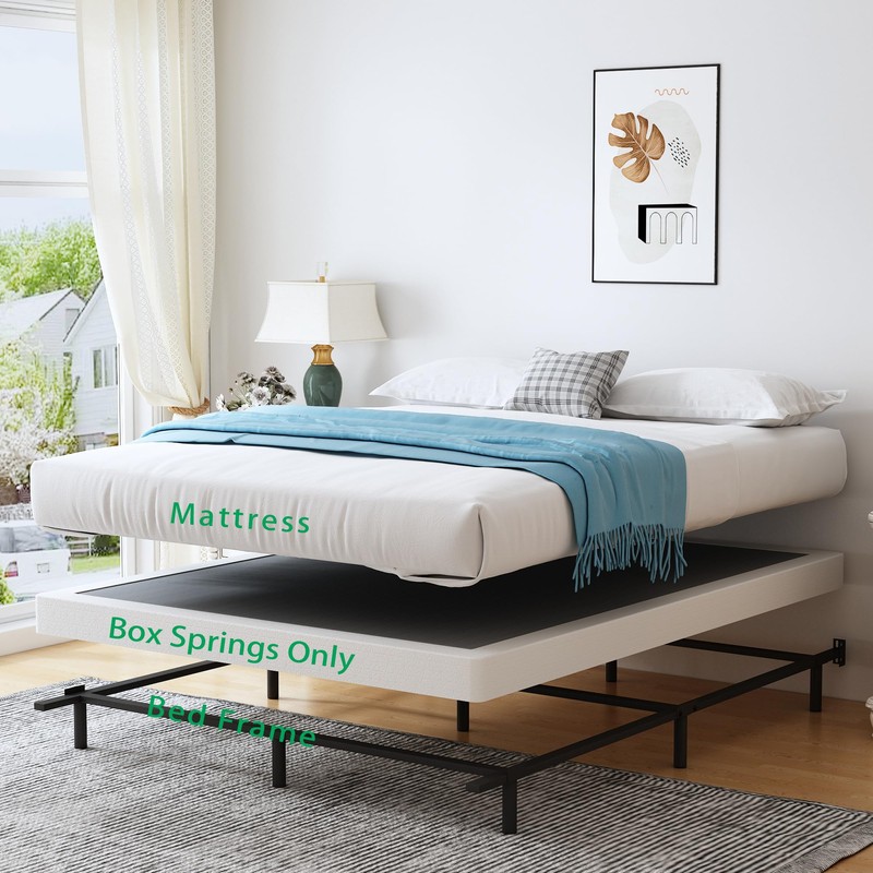 Vaciwe 4 Inch Full Box Spring and Cover Set, Box