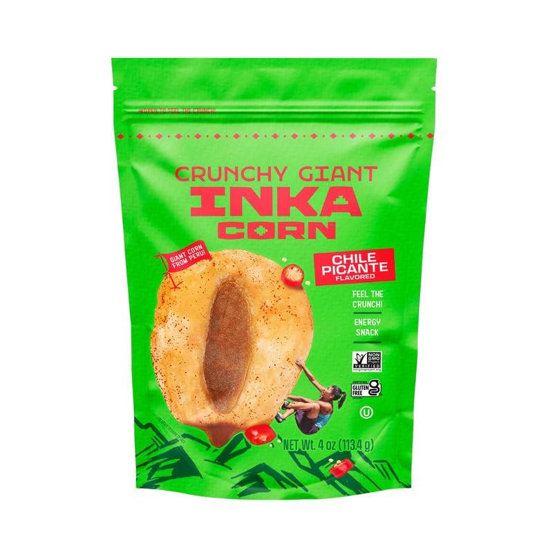 Inka Corn Nuts, Gluten Free Roasted Giant Corn, Chile Picante,