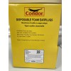 CONDOR Disposable Foam Earplugs Box of 100 Pair 22ED81