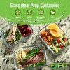 1 & 2 & 3 Compartment Glass Meal Prep Containers