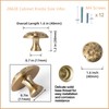 Goo-Ki 6 Pack Champagne Bronze Cabinet Knobs Zinc Alloy Kitchen