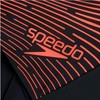 Speedo Medley Men's Chlorine-Resistant Swimming Trunks, Colour: Black-Red, Size: 7