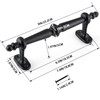 MOLIGOU Barn Door Pull Handle, 9" Heavy Solid Cast Iron