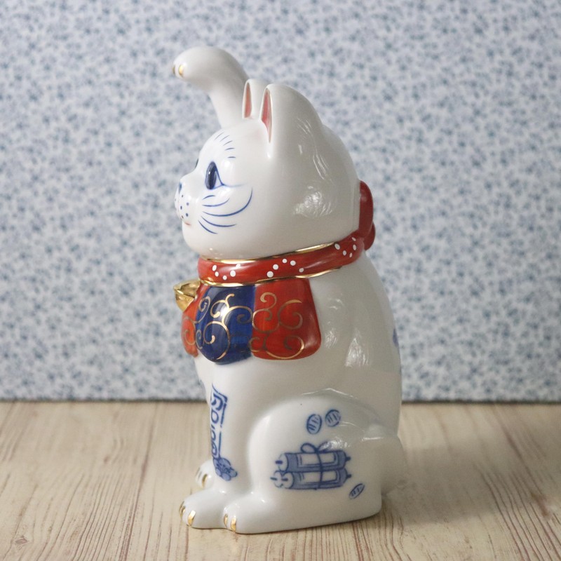 Yakushi Kiln Maneki Neko (Hand-raised, No. 4.5, Total Length: 5.7