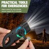 Mudder 6 Pcs Hand Crank Solar Powered Flashlights Emergency Rechargeable