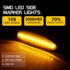 Tonsya Full Amber Led Light White Clear Lens kit Compatible