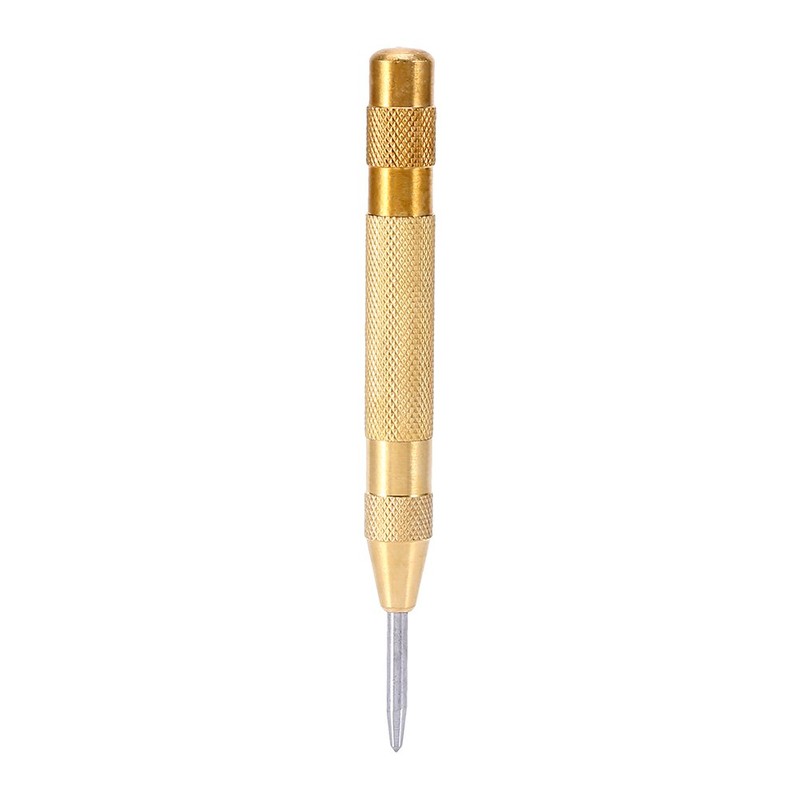 Automatic Center Punch Tool with HSS Tip Spring Loaded Brass