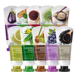 Sean Iyagi [과일나라]세안이야기 딥 클렌징폼 120g x 10개 [홍삼] [Fruit Kingdom] Cleansing Story Deep Cleansing Foam 120g x 10pcs [Red Ginseng]