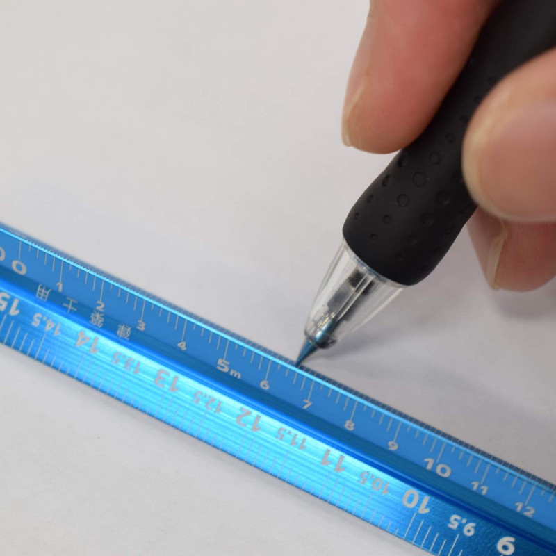 SK11 DEVICE DVC-15KD Triangular Scale for Architects, 5.9 inches (15