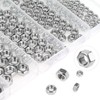 HELIFOUNER 200 Pieces 5 Sizes Metric Hex Nuts Assortment Kit,