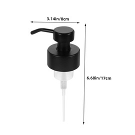 Operitacx Schaumseifenspender Für Die Arbeitsplatte Austausch Von Seifenpumpen Pumpe Für Flasche Flüssigkeitsspenderpumpe Austausch Der Seifenspenderpumpe Dosierpumpe Black Rostfreier Stahl