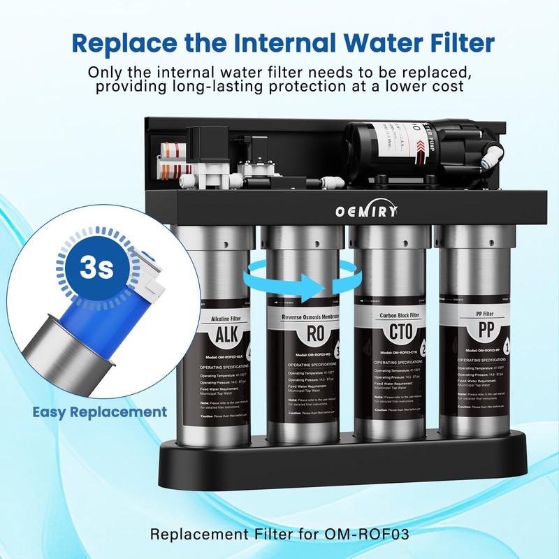 Replacement Cartridge RO Membrane Filter for UV Reverse Osmosis System