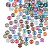 JOFONY Pack of 100 Lucky Stone Colourful Glass Stones, 12