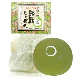 Konnyabon Kawaoshi Konnyama Tea (2.8 oz / 80 g) Soap, Face Wash Soap, Ceramic Formula (No Additives, Rough Skin, Moisturizing), For Dry Skin, Sensitive Skin