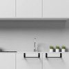 DAIYEE Stainless Steel Over Door Towel Rack Bar Holders for