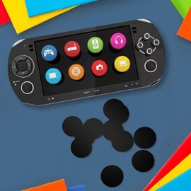 Gialer NFC Tags, 100PCS Ntag 215 Round Coin Cards Blank Tags NFC 215 Chip Compatible TagMo Amiibo and All NFC Enabled Mobile Phones & Devices (Black with Adhesive, Count, 100)