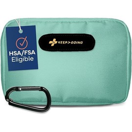 KEEP>GOING Travel GoKit - First Aid Kit with Essential Supplies for Travel:_Seafoam Green