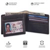 COCHOA Men's Real Leather RFID Blocking Stylish Bifold Wallet with