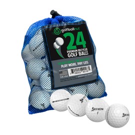GolfBall Nut Used and Certified Recycled for Srixon Q Star Mix Near Mint 4A Quality White 24 Golf Balls Mesh Bag Included