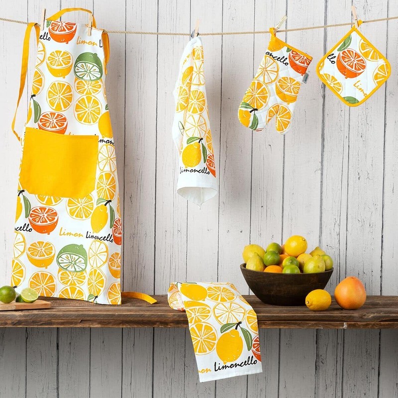 Kracht Kitchen Textiles Limoncello Terry Pot Holder 22 x 22