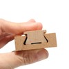 uxcell 1 Set Wooden Drawer Slides, Classic Wood Center Guide
