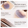 MAANGE 13Pcs Brochas para Maquillaje de Aluminio con Estuche Impermeable
