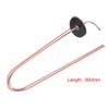 Riloer 60cm Long Metal Rubber Car Tank Hose Bracket Fit