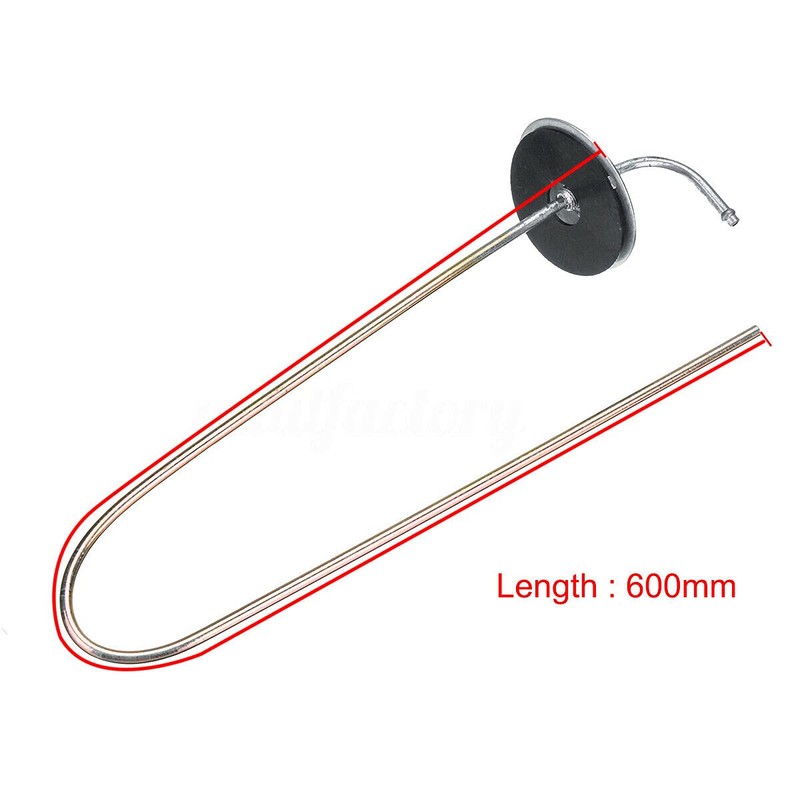 Riloer 60cm Long Metal Rubber Car Tank Hose Bracket Fit