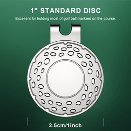 GHHJX Magnetic Golf Ball Marker Hat Clip Golf Ball Marker Caps Holder Professional Golf Training Aids Accessories,6 Pieces (Golf Ball Marker Not Included)
