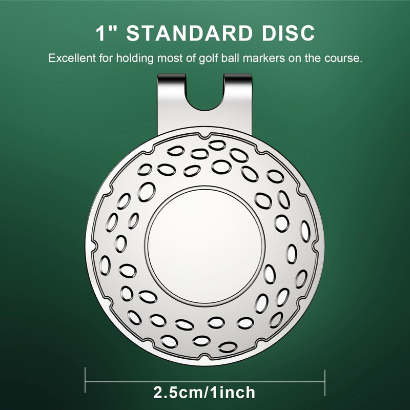 GHHJX Magnetic Golf Ball Marker Hat Clip Golf Ball Marker
