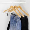 Sunbeam Wood Hangers with Metal Clips 3 Pack