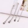 JianLing 80PCS Stainless Steel Hog Bone Clip Ball Chain Double