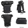 Drop Leg Bag Riñonera de Nailon Impermeable para Hombre, Multibolsillos,