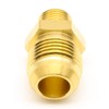 AHFMANG 5PCS Brass Tube Fitting Half Union 1/2" Male Flare
